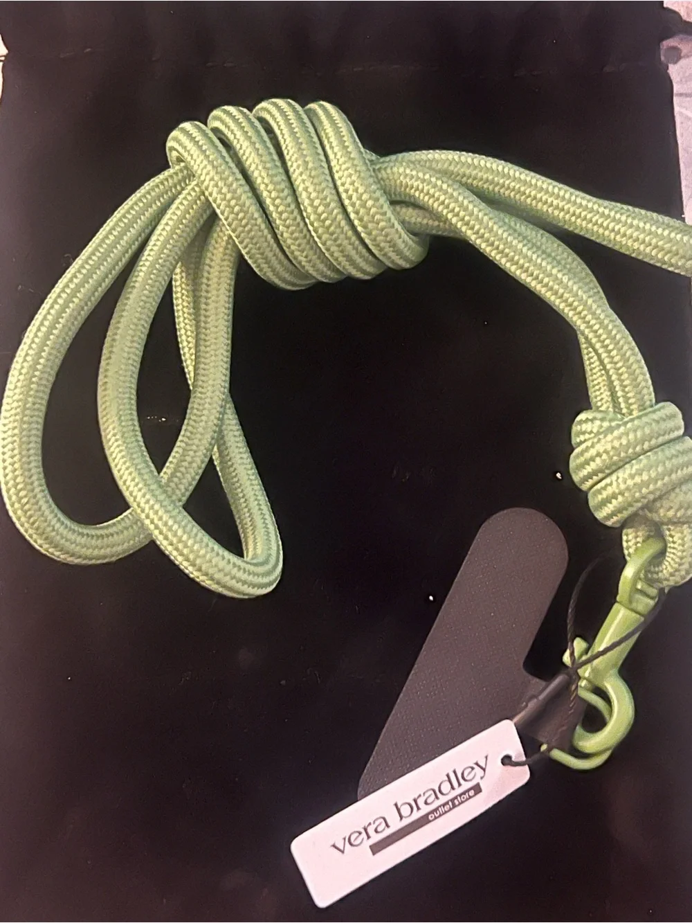 Vera Bradley Green Cellphone Lanyard